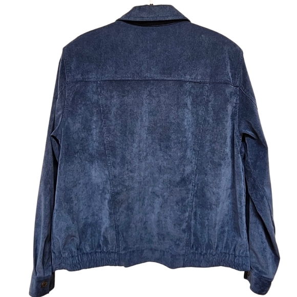 Alfred Dunner Corduroy Jacket in Steele Blue. Matching Pants Available! - Picture 5 of 6